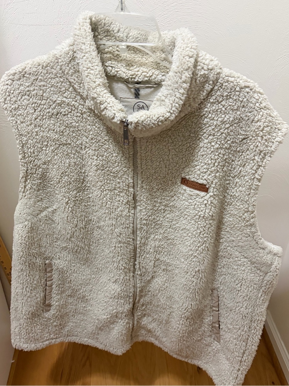 Cozy Cream Sherpa Zip Vest by SA